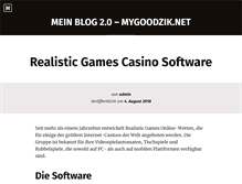 Tablet Screenshot of mygoodzik.net